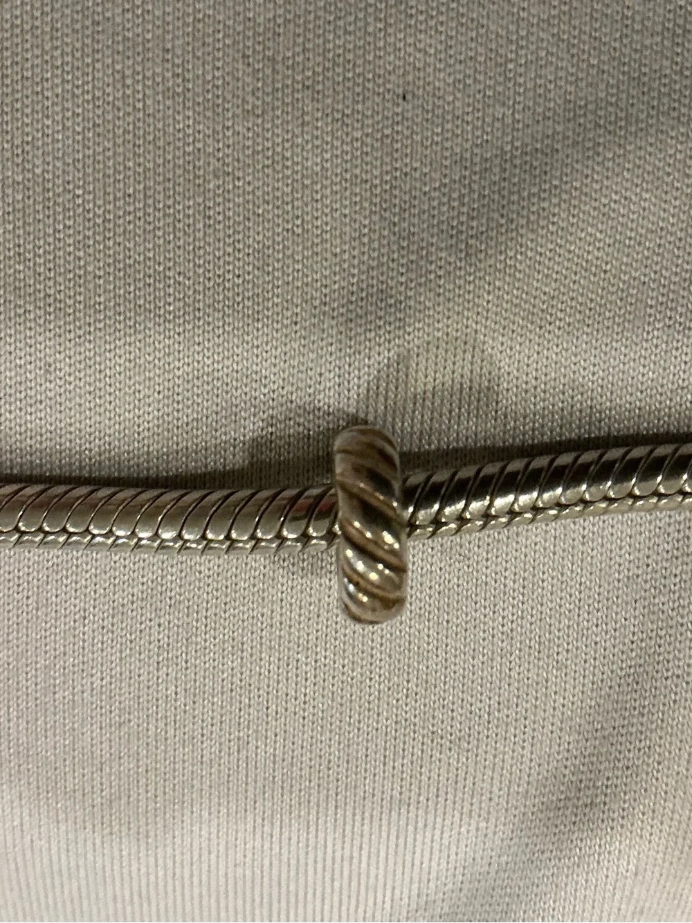 Pandora Silver Twisted Donut Charm